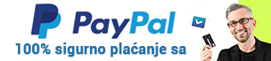 Podržavamo PayPal siguran način plaćanja.